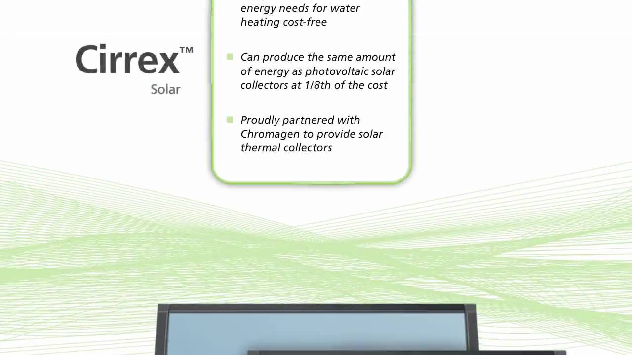 Product Showcase - A. O. Smith Cirrex Solar Thermal Water Heating System